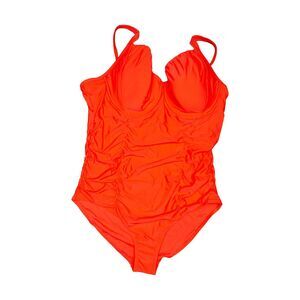 Mazu Swim Tummy Control One Piece Swimsuit Coral Plus Size 22W